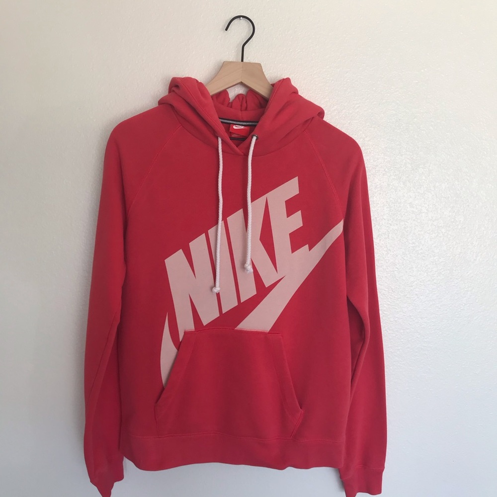 Nike red hoodie